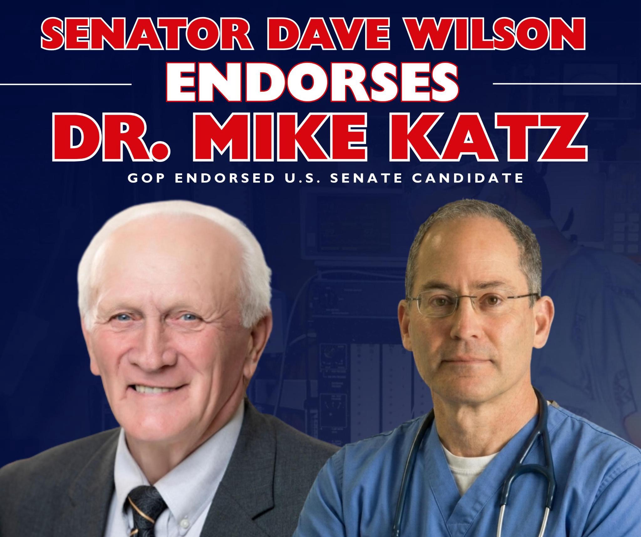 Delaware State Senator Dave Wilson endorses Dr. Mike Katz for U.S. Senate