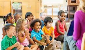 Young children engaged in an early childhood classroom